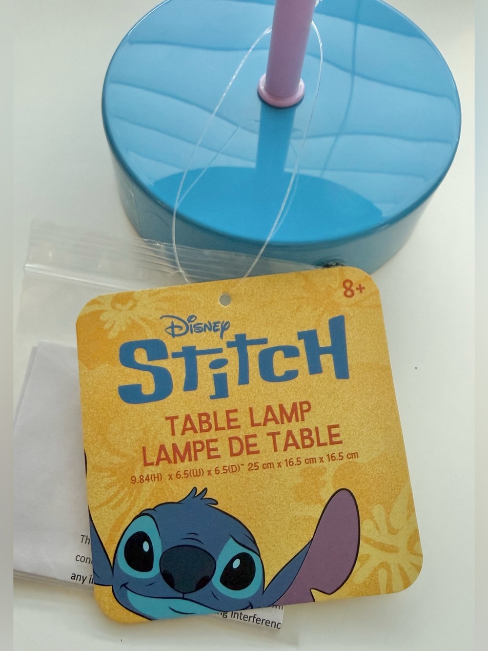 Disney Stitch Kids Blue & Purple Table Lamp - Fun Character Night Light - Picture 5 of 7
